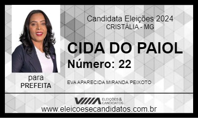 Candidato CIDA DO PAIOL 2024 - CRISTÁLIA - Eleições