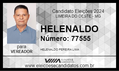 Candidato HELENALDO 2024 - LIMEIRA DO OESTE - Eleições