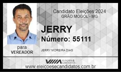 Candidato JERRY 2024 - GRÃO MOGOL - Eleições