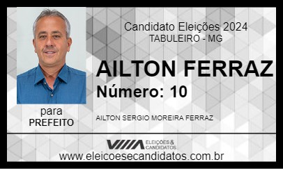 Candidato AILTON FERRAZ 2024 - TABULEIRO - Eleições