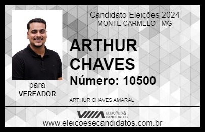 Candidato ARTHUR CHAVES 2024 - MONTE CARMELO - Eleições