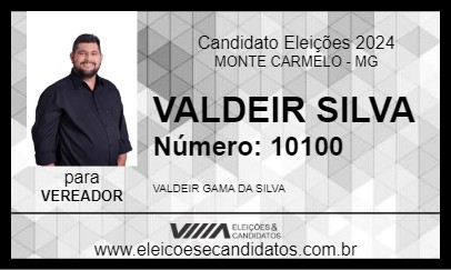 Candidato VALDEIR SILVA 2024 - MONTE CARMELO - Eleições