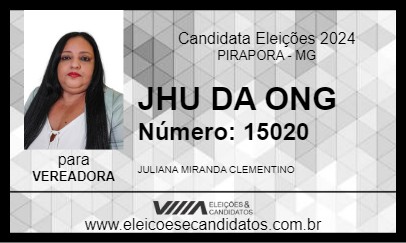 Candidato JHU DA ONG 2024 - PIRAPORA - Eleições