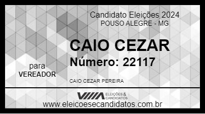 Candidato CAIO CEZAR 2024 - POUSO ALEGRE - Eleições