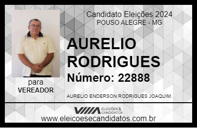 Candidato AURELIO RODRIGUES 2024 - POUSO ALEGRE - Eleições