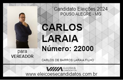 Candidato CARLOS LARAIA 2024 - POUSO ALEGRE - Eleições