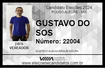 Candidato GUSTAVO DO SOS 2024 - POUSO ALEGRE - Eleições