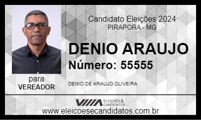 Candidato DENIO ARAUJO 2024 - PIRAPORA - Eleições