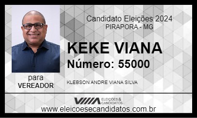 Candidato KEKE VIANA 2024 - PIRAPORA - Eleições