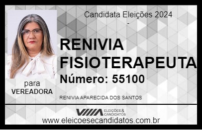 Candidato RENIVIA FISIOTERAPEUTA 2024 - PIRAPORA - Eleições