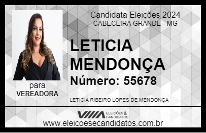 Candidato LETICIA MENDONÇA 2024 - CABECEIRA GRANDE - Eleições