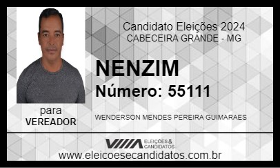 Candidato NENZIM 2024 - CABECEIRA GRANDE - Eleições