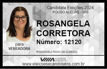 Candidato ROSANGELA CORRETORA 2024 - POUSO ALEGRE - Eleições