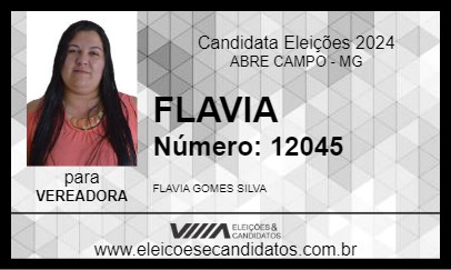 Candidato FLAVIA  2024 - ABRE CAMPO - Eleições