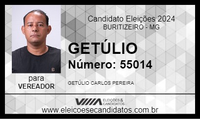 Candidato GETÚLIO 2024 - BURITIZEIRO - Eleições