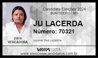 Candidato JU LACERDA  2024 - BURITIZEIRO - Eleições