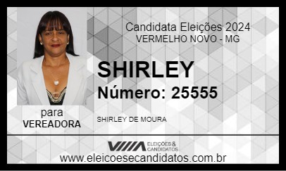 Candidato SHIRLEY 2024 - VERMELHO NOVO - Eleições