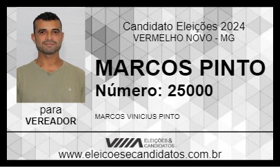 Candidato MARCOS PINTO 2024 - VERMELHO NOVO - Eleições