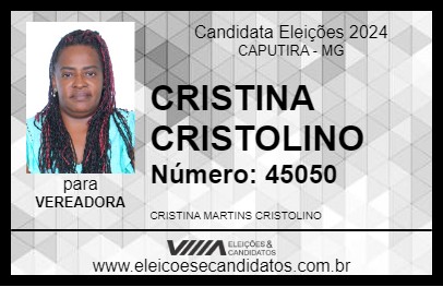 Candidato CRISTINA CRISTOLINO 2024 - CAPUTIRA - Eleições