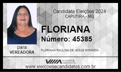 Candidato FLORIANA 2024 - CAPUTIRA - Eleições