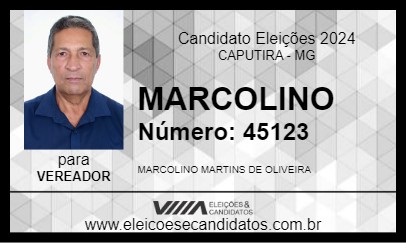 Candidato MARCOLINO 2024 - CAPUTIRA - Eleições