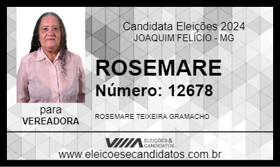 Candidato ROSEMEIRE 2024 - JOAQUIM FELÍCIO - Eleições