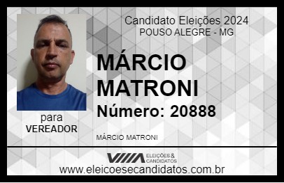 Candidato MÁRCIO MATRONI 2024 - POUSO ALEGRE - Eleições