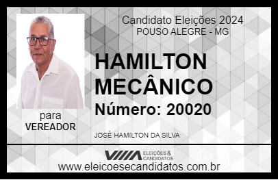 Candidato HAMILTON MECÂNICO 2024 - POUSO ALEGRE - Eleições