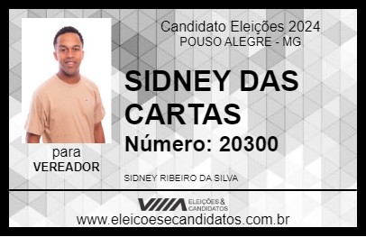 Candidato SIDNEY DAS CARTAS 2024 - POUSO ALEGRE - Eleições