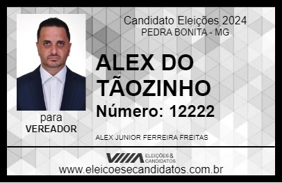 Candidato ALEX DO TÃOZINHO 2024 - PEDRA BONITA - Eleições