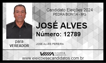 Candidato JOSÉ ALVES 2024 - PEDRA BONITA - Eleições