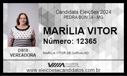 Candidato MARÍLIA VITOR 2024 - PEDRA BONITA - Eleições