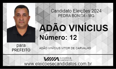 Candidato ADÃO VINÍCIUS 2024 - PEDRA BONITA - Eleições