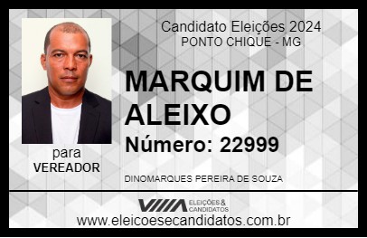 Candidato MARQUIM DE ALEIXO 2024 - PONTO CHIQUE - Eleições