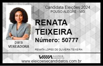 Candidato RENATA TEIXEIRA 2024 - POUSO ALEGRE - Eleições