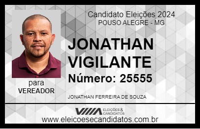 Candidato JONATHAN VIGILANTE 2024 - POUSO ALEGRE - Eleições