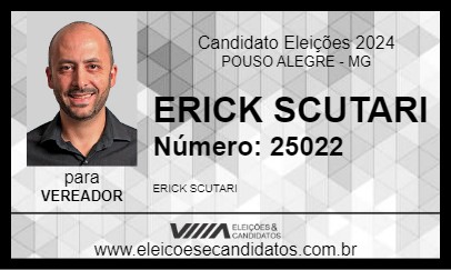 Candidato ERICK SCUTARI 2024 - POUSO ALEGRE - Eleições