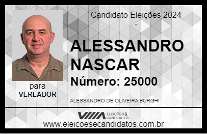 Candidato ALESSANDRO NASCAR 2024 - POUSO ALEGRE - Eleições