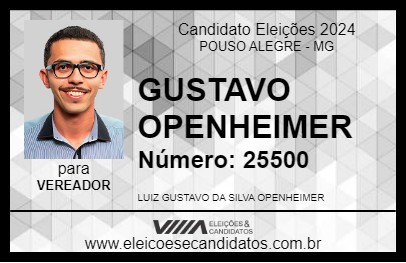 Candidato GUSTAVO OPENHEIMER 2024 - POUSO ALEGRE - Eleições