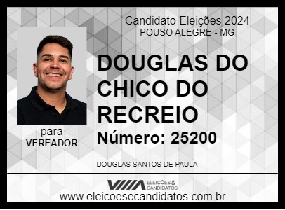 Candidato DOUGLAS DO CHICO DO RECREIO 2024 - POUSO ALEGRE - Eleições