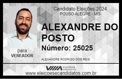 Candidato ALEXANDRE DO POSTO 2024 - POUSO ALEGRE - Eleições