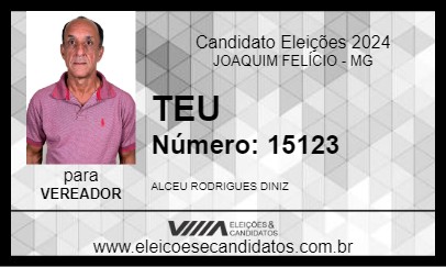 Candidato TEU 2024 - JOAQUIM FELÍCIO - Eleições