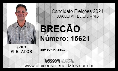 Candidato BRECÃO 2024 - JOAQUIM FELÍCIO - Eleições