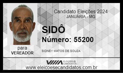 Candidato SIDÔ 2024 - JANUÁRIA - Eleições