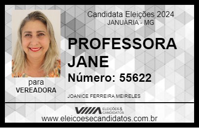 Candidato PROFESSORA JANE 2024 - JANUÁRIA - Eleições