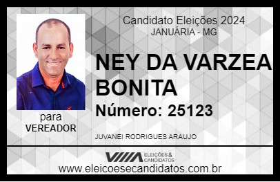 Candidato NEY DA VARZEA BONITA 2024 - JANUÁRIA - Eleições