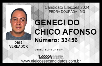 Candidato GENECI DO CHICO AFONSO 2024 - PEDRA DOURADA - Eleições