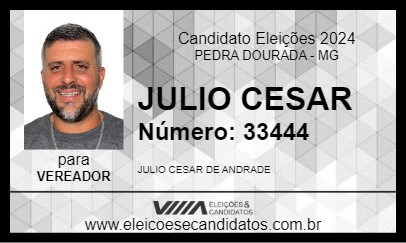 Candidato JULIO CESAR 2024 - PEDRA DOURADA - Eleições