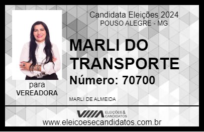 Candidato MARLI DO TRANSPORTE 2024 - POUSO ALEGRE - Eleições