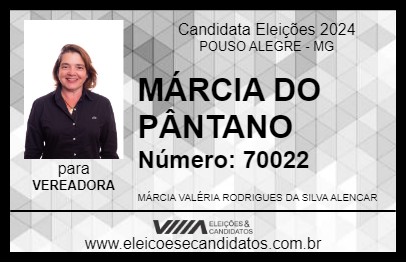 Candidato MÁRCIA DO PÂNTANO 2024 - POUSO ALEGRE - Eleições